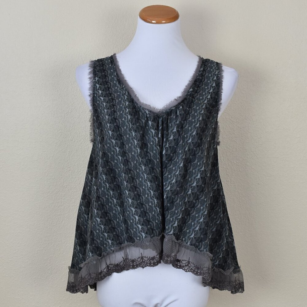 Free People Flutter Gray Tank Top - S